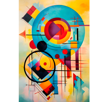 abstract expressionism art poster - TenStickers
