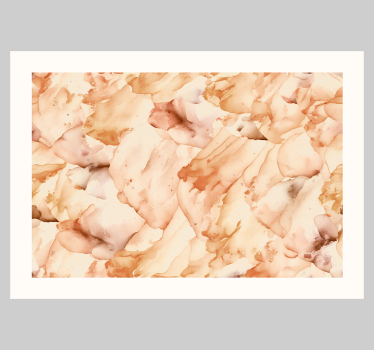 watercolor with white frame abstract poster - TenStickers