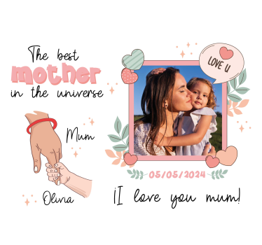 The best mother in the universe living room poster - TenStickers