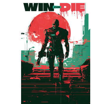 Cyber android custom gaming poster - TenStickers