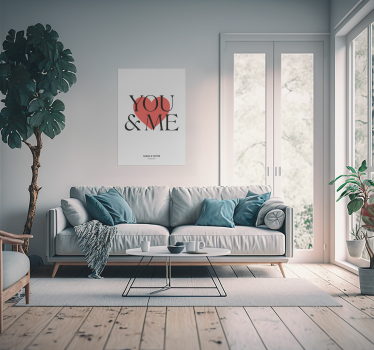 You and me custom personalise poster - TenStickers