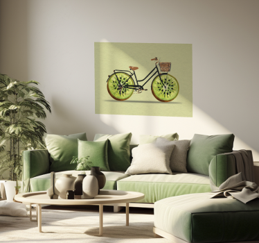 Kiwi Bike wall poster - TenStickers