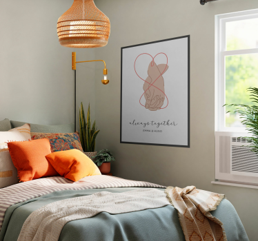 Always together romantic master bedroom poster - TenStickers
