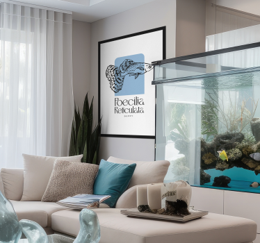 Guppy fish wall poster - TenStickers