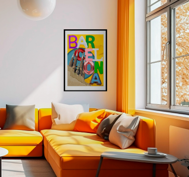 Barcelona College living  poster for wall - TenStickers