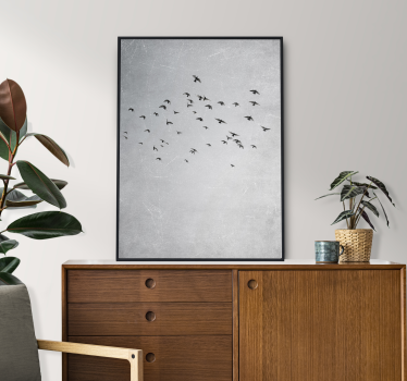 Birds flying animal design wall art - TenStickers