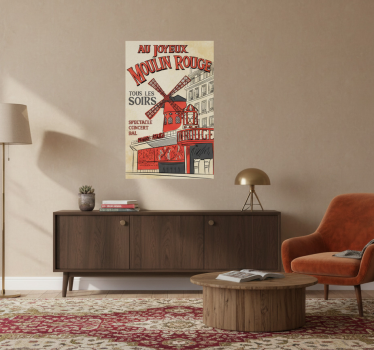 City poster the red mill - TenStickers