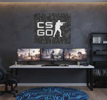 Cs:go inspired video game poster - TenStickers