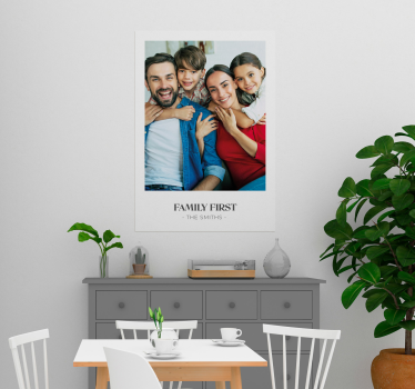 Family first love personalise poster - TenStickers