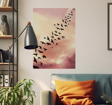 Birds Flying wall poster - TenStickers