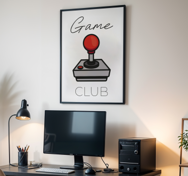 Game club retro video game poster - TenStickers
