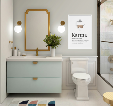 Karma definition poster - TenStickers