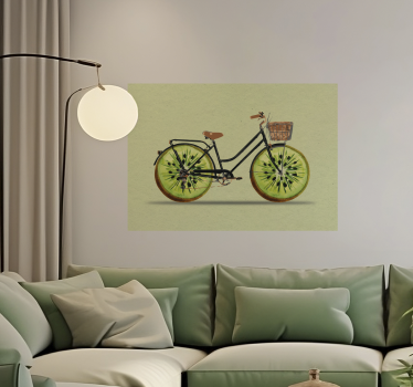 Kiwi Bike wall poster - TenStickers