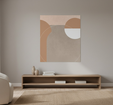 Living room poster irregular geometric design - TenStickers