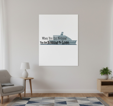 Living room poster never let go of your dreams - TenStickers