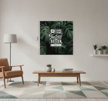 Living room poster quote a better tomorrow - TenStickers