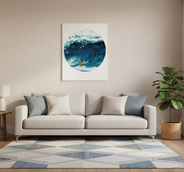 Living room poster windsurfer athlete art print - TenStickers