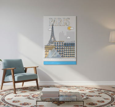 Paris city poster - TenStickers