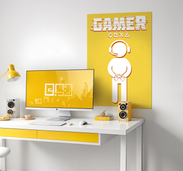 Player icon video game poster wall - TenStickers