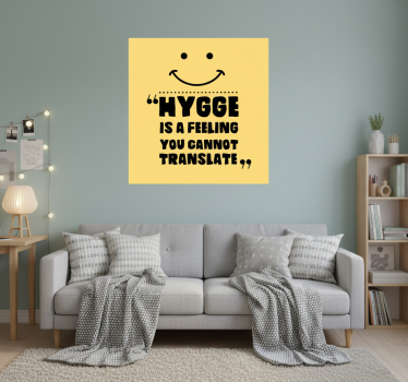 Poster for teenager hygge is feeling - TenStickers