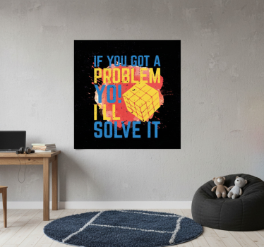 "poster for teenager life is like a rubik's cube" - TenStickers