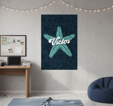 Poster for teenager starfish with name - TenStickers