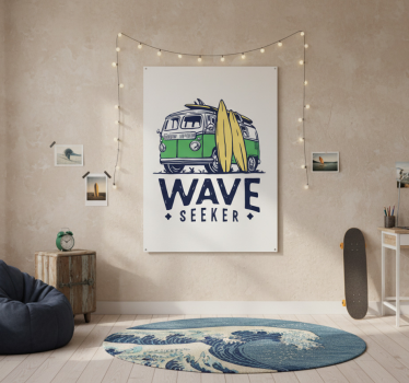 Poster for teenager surfing van - TenStickers