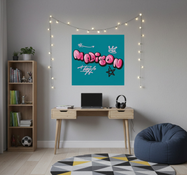 Poster for teenager with custom name design - TenStickers