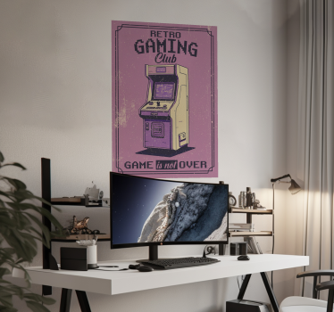 Retro gaming club poster for teenager - TenStickers