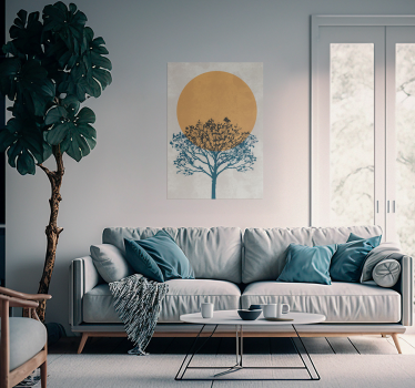 Sunrise tree wall poster  - TenStickers