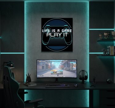 Video game poster life is a game - TenStickers
