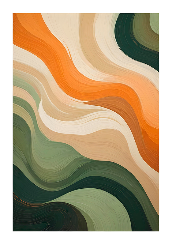 Multicolor pastels art poster - TenStickers