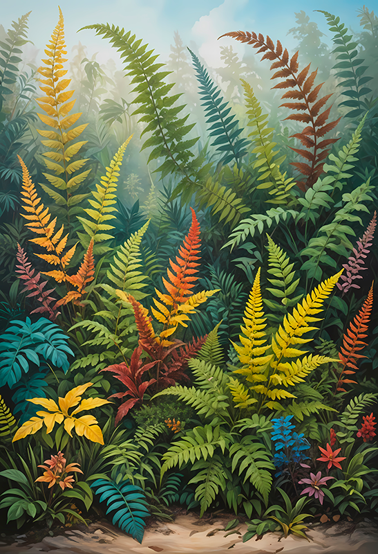 Weird Jungle  artistic drawing poster - TenStickers