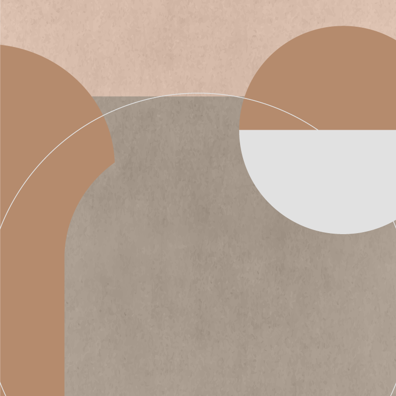 Living room poster irregular geometric design - TenStickers