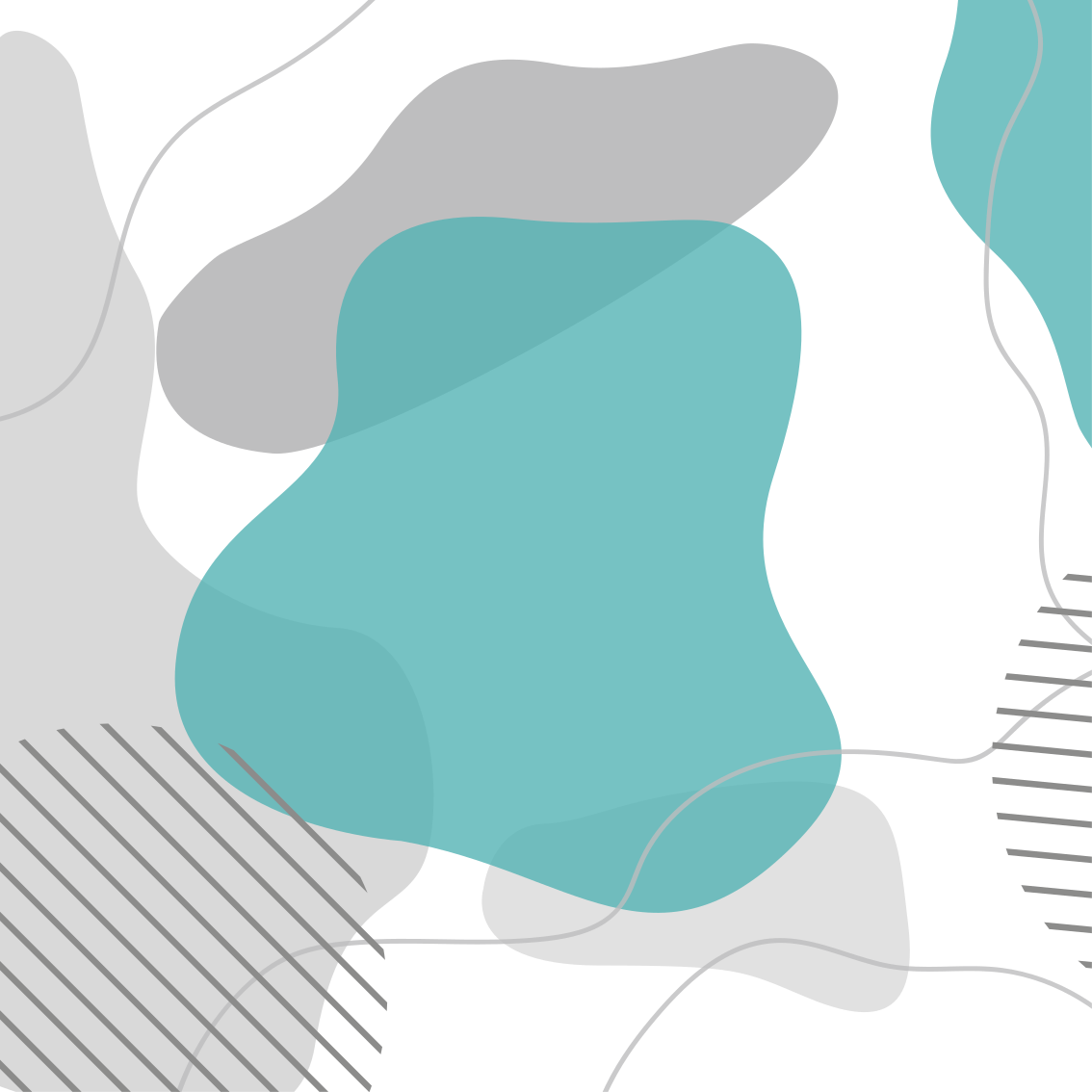 Living room poster in blue and green designs - TenStickers