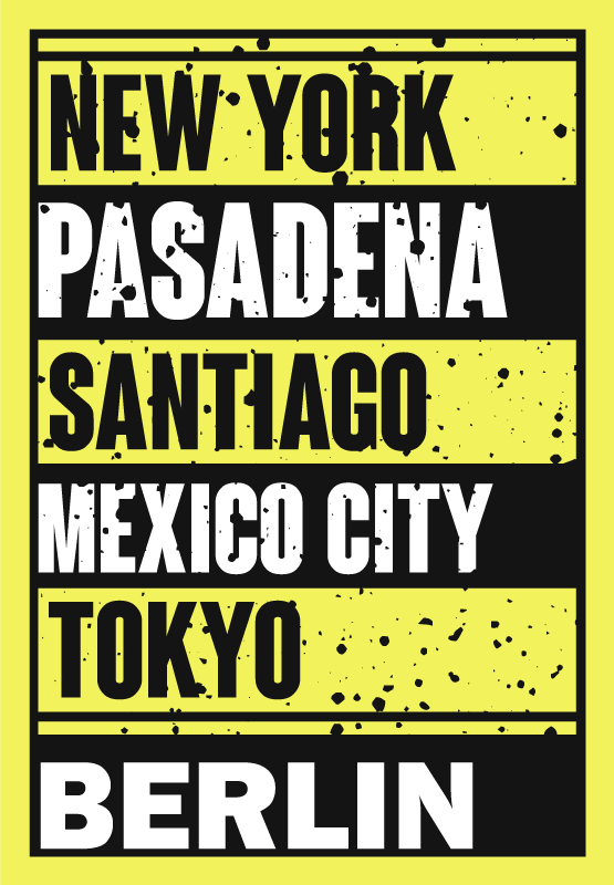 Quote poster city text overlay - TenStickers