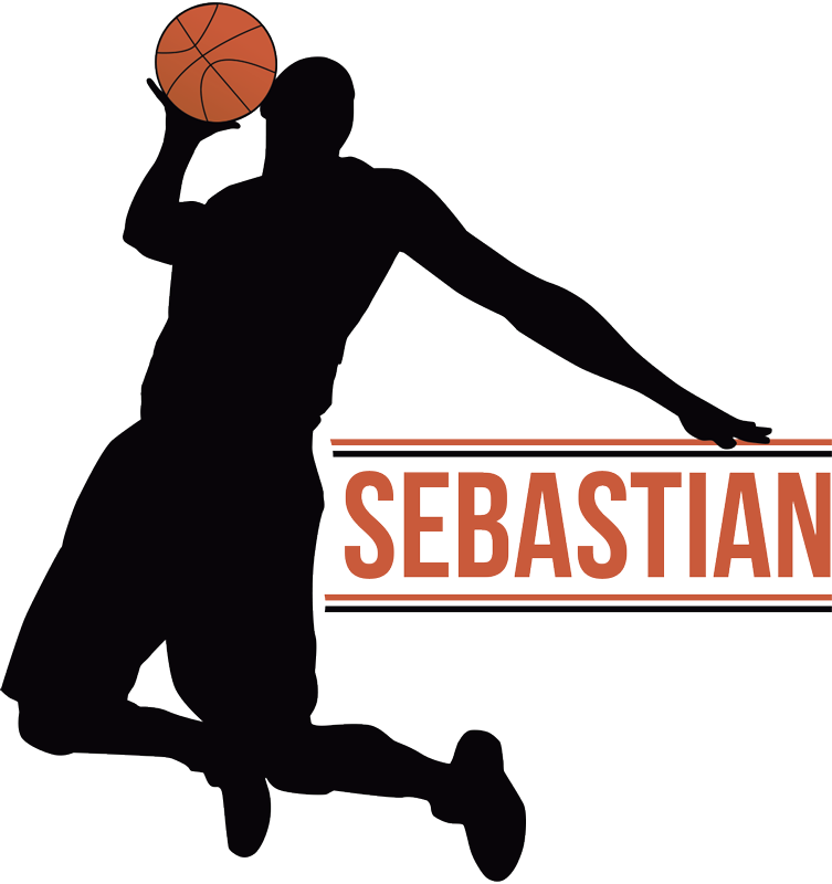 Basketball poster personalized player name - TenStickers