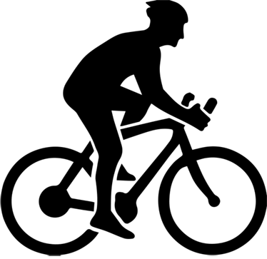 Cycling poster cyclist on the road - TenStickers