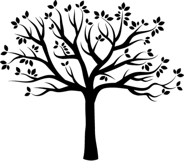 Tree poster autumn tree silhouette wall decal - TenStickers