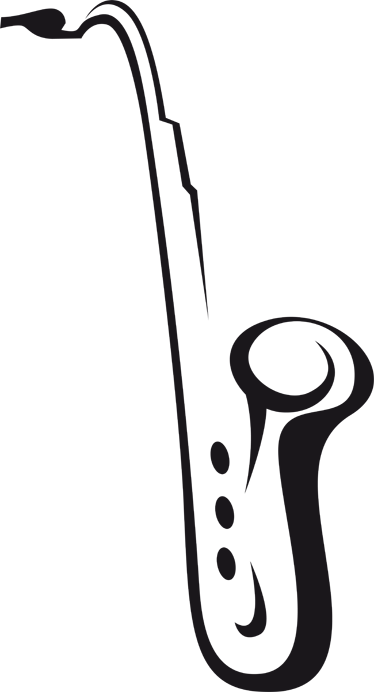 Music poster saxophone decorative sticker art - TenStickers