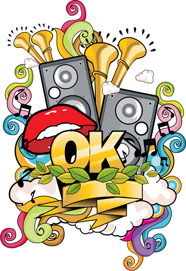 Music poster musical graffiti wall art - TenStickers