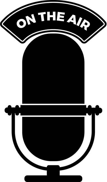 Vintage poster on air radio vinyl decor - TenStickers