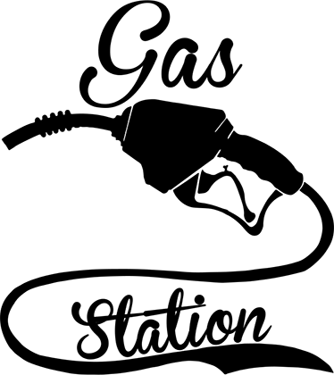 Vintage poster gas station wall art decor - TenStickers