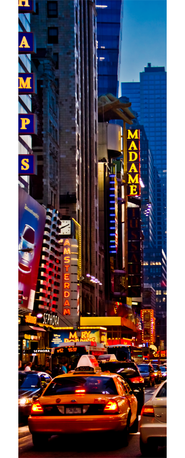 Landscape poster times square fridge decal - TenStickers
