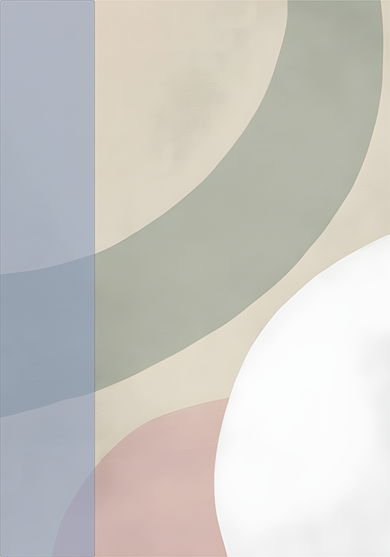 Abstract poster in vibrant color palette - TenStickers