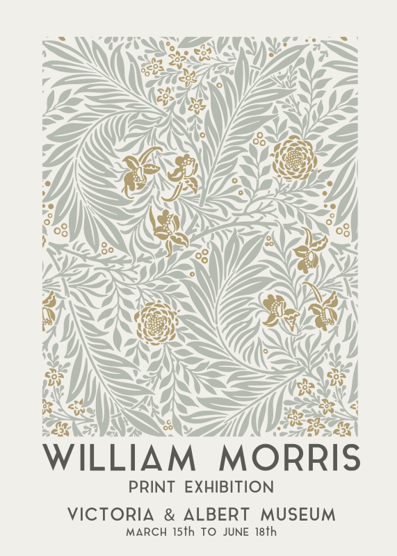 Flower poster vintage floral art print - TenStickers