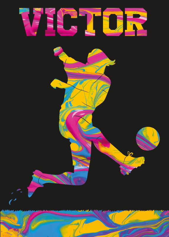 Football poster soccer print - TenStickers