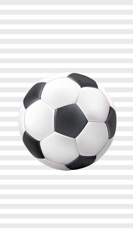 Football poster with black and white ball design - TenStickers