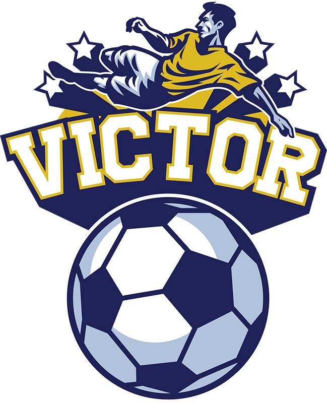 Football poster customizable children's room ball - TenStickers