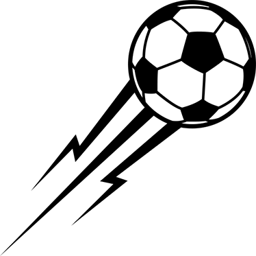 Football poster lightning ball vinyl decal - TenStickers